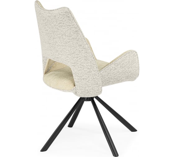 Стул на металлокаркасе Woodville Balaton 360 крутящийся beige/black 15840