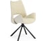 Стул на металлокаркасе Woodville Balaton 360 крутящийся beige/black 15840 2