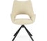 Стул на металлокаркасе Woodville Balaton 360 крутящийся beige/black 15840 3