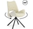 Стул на металлокаркасе Woodville Balaton 360 крутящийся beige/black 15840 1