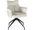Стул на металлокаркасе Woodville Kaser 360 крутящийся ivory/black 15842 3