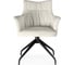 Стул на металлокаркасе Woodville Kaser 360 крутящийся ivory/black 15842 4
