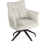 Стул на металлокаркасе Woodville Kaser 360 крутящийся ivory/black 15842 7