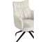 Стул на металлокаркасе Woodville Kaser 360 крутящийся ivory/black 15842 8