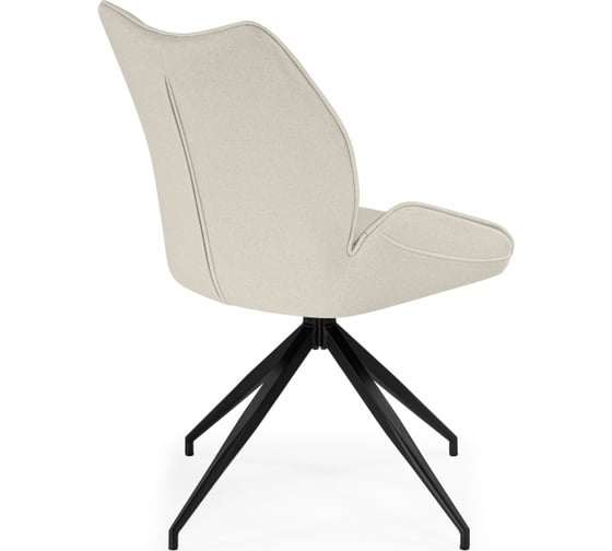Стул на металлокаркасе Woodville Miranda 360 крутящийся beige/black 15847