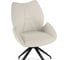 Стул на металлокаркасе Woodville Miranda 360 крутящийся beige/black 15847 7