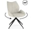 Стул на металлокаркасе Woodville Miranda 360 крутящийся beige/black 15847 1