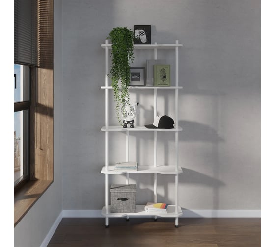 Стеллаж этажерка VMMGame TIER-5 LIGHT WHITE UN-5-WEWE