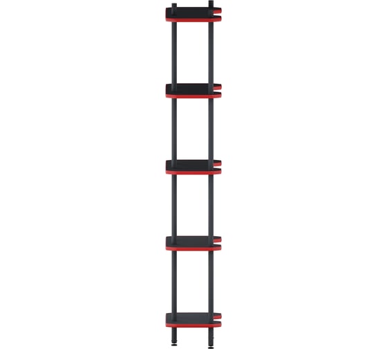 Стеллаж этажерка VMMGame TIER-5 DARK RED UN-5-BKRD