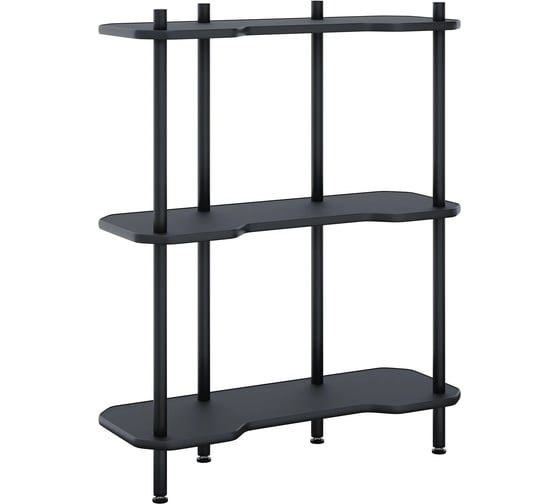 Стеллаж этажерка VMMGame TIER-3 DARK BLACK UN-3-BKBK