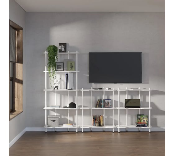 Стеллаж этажерка VMMGame TIER-3 LIGHT WHITE UN-3-WEWE