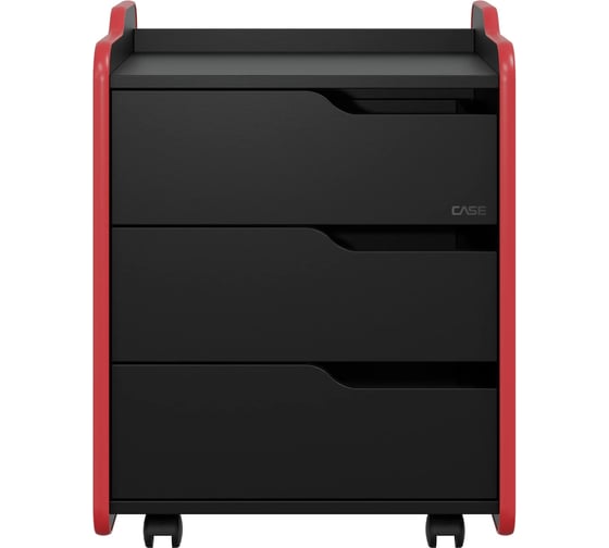 Тумба для игрового компьютерного стола VMMGame CASE MIDDLE 50 BLACK RED CS-2BKRD-M 1