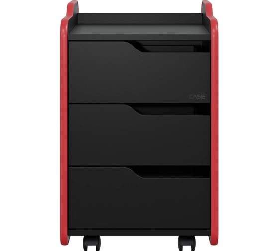 Тумба для игрового компьютерного стола VMMGame CASE MIDDLE 40 BLACK RED CS-1BKRD-M 1