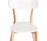 Комплект стульев Tetchair Claire 2 шт., дерево гевея, белый/натуральное дерево 21281 8