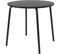 Стол обеденный Bergenson Bjorn Round, диаметр 80 см, черный BB0000838