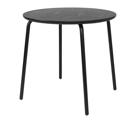 Стол обеденный Bergenson Bjorn Round, диаметр 80 см, черный BB0000838