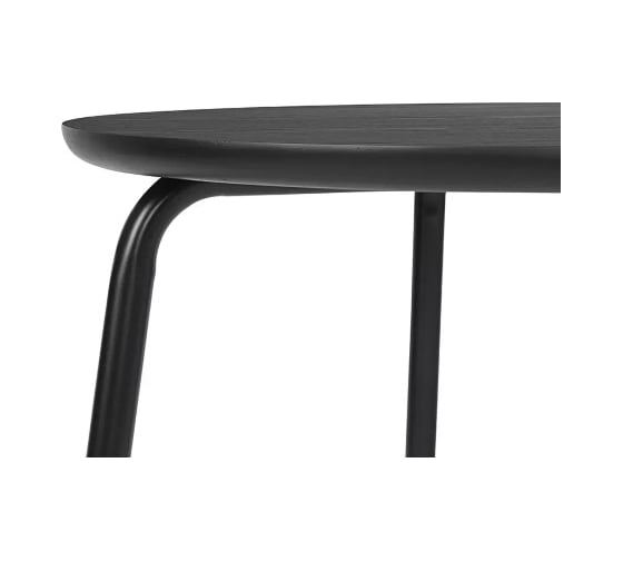 Стол обеденный Bergenson Bjorn Round, диаметр 80 см, черный BB0000838