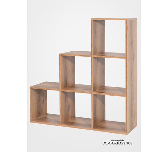 Стеллаж Comfort Avenue Comfort Avenu Леонардо Дуб Делано Темный 4080 WAR33E4CS105105FU4080EMP