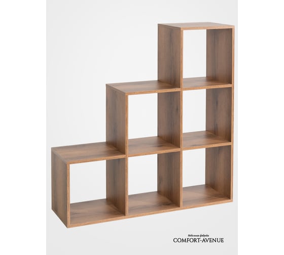 Стеллаж Comfort Avenue Comfort Avenu Леонардо Дуб Делано Темный 4080 WAR33E4CS105105FU4080EMP