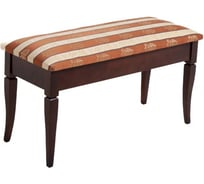 Банкетка Мебелик Вивальди М с ящиком средне-коричневый, ткань полоса коричневый 9413