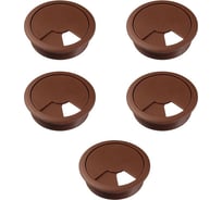 Заглушка кабель-канал Mebax D 60 мм, коричневый, 5 шт 00-00003384