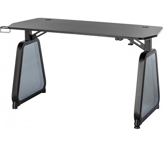 Стол игровой Cactus CS-GMD-BK-RGB столешница МДФ, черный каркас, черный, 136x60x75 см 2004087