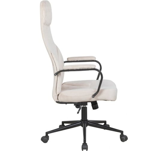 Офисное поворотное кресло KSG Kingstyle FK-7 Unity Velvet Black бежевый KS-000793