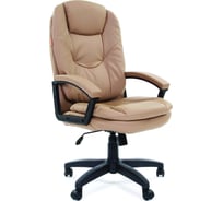Компьютерное кресло CHAIRMAN 668 LT черный, пластиковый, экопремиум бежевый 00-07011066