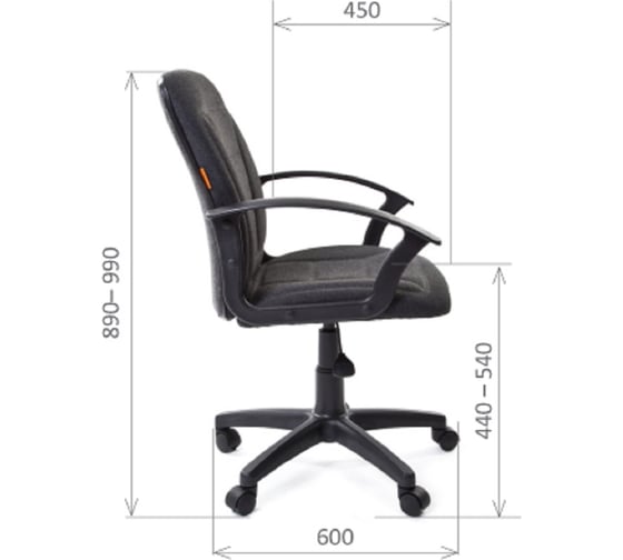Компьютерное кресло CHAIRMAN 627 черный 00-07014446