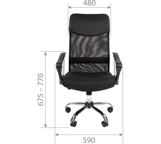 Компьютерное кресло CHAIRMAN 610 черный 00-07001685