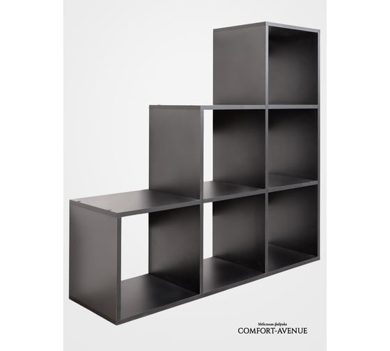 Стеллаж Comfort Avenue Леонардо Черный Неро 190 WAR33E4CS105105FU190EMP