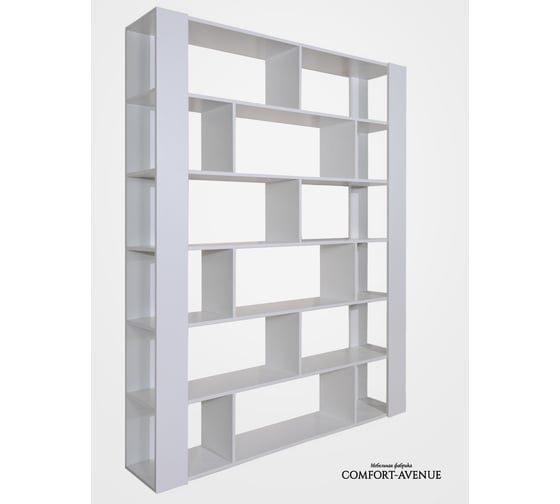 Стеллаж Comfort Avenue Мартина Белый с тиснением 101SE WAR40E4CS160201FU101SEEMP