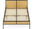 Кровать двуспальная Solarius Лофт с ортопедическим основанием, без шлифовки и покраски с черным металлическим каркасом, 140x200 см kr140loft-net-black-orto 3