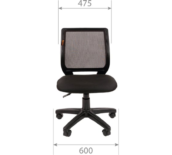 Компьютерное кресло CHAIRMAN 699 TW черный без подлокотников 00-07059211