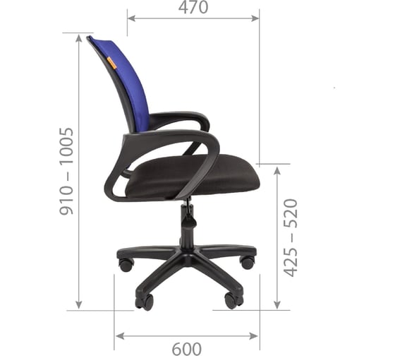 Компьютерное кресло CHAIRMAN 696 LT TW-05 синий 00-07024142