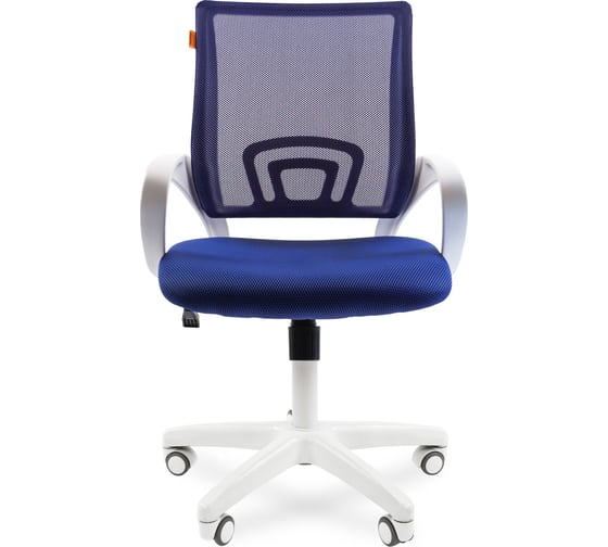 Компьютерное кресло CHAIRMAN 696 белый пластик TW-10/TW-05 синий 00-07014839
