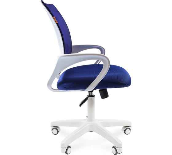 Компьютерное кресло CHAIRMAN 696 белый пластик TW-10/TW-05 синий 00-07014839