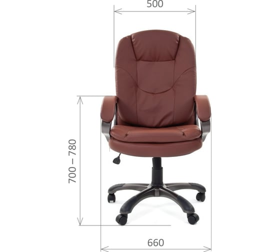 Компьютерное кресло CHAIRMAN 668 экопремиум коричневый новый 00-07007678