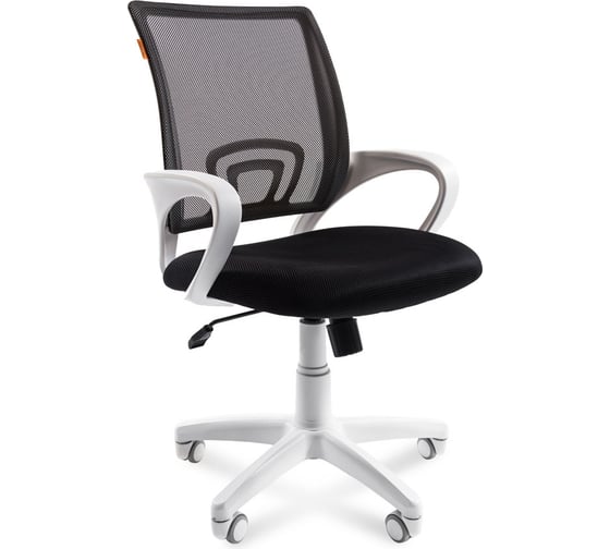 Компьютерное кресло CHAIRMAN 696 белый пластик TW-11/TW-01 черный 00-07014835 1