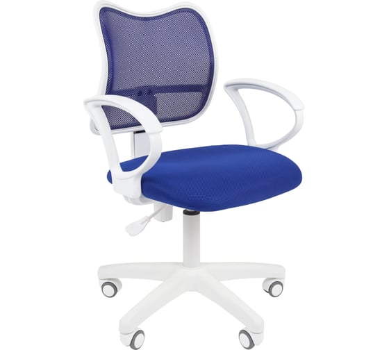 Компьютерное кресло CHAIRMAN 450 LT белый пластик TW-10/TW-05 синий 00-07019774 1