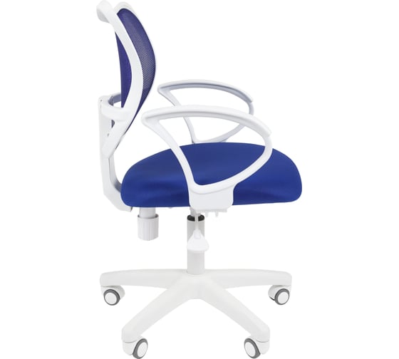 Компьютерное кресло CHAIRMAN 450 LT белый пластик TW-10/TW-05 синий 00-07019774