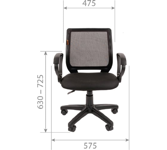 Компьютерное кресло CHAIRMAN 699 TW черный 00-07059207