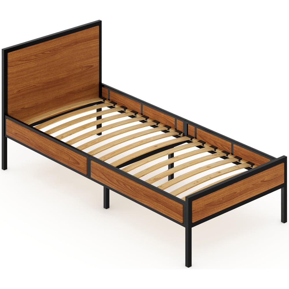 Кровать односпальная Solarius Лофт с ортопедическим основанием, цвет ...