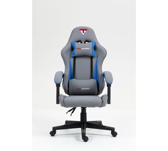 Кресло компьютерное игровое Стул Груп TopChairs Phantom, ткань, серый GF-8080 TT706+TT702