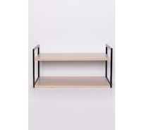 Стеллаж настенный-настольный ТИТАН МЕТА Латус-10 250x450, ясень шимо светлый 4670026245509