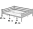 Тахта двуспальная Solarius из массива сосны с ортопедическим основанием, 120x170 см, габариты 130x180 см, цвет черный оникс tahta120-170onix-orto 5
