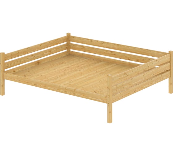 Тахта двуспальная Solarius из массива сосны, со сплошным основанием, 160x180 см, габариты 170x190 см, без шлифовки и покраски tahta160-180net-full 1