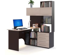 Стол компьютерный СОКОЛ КСТ-14.1 правый венге/беленый дуб 00-00015789