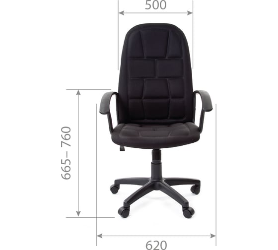 Компьютерное кресло CHAIRMAN 737 TW-11 черный 00-07004725