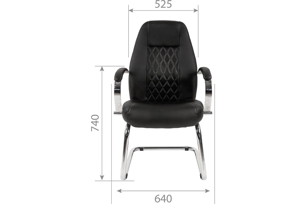 Компьютерное кресло CHAIRMAN 950 V экопремиум черный 00-07061552 ...